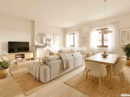 appartement 3 pièces 86 m²  avec cave et stationnement