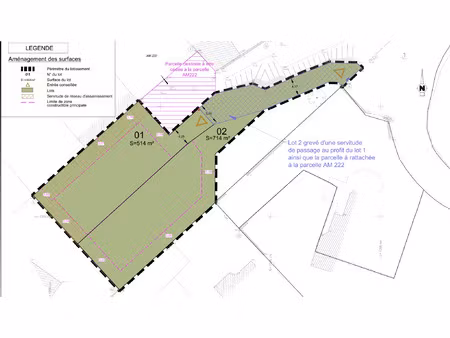 vente terrain à caroual (22430) : à vendre / caroual