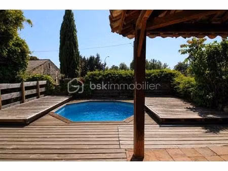 maison en pierre atypique de 115m² avec piscine et terrain de 9 506 m² – maruéjols-les-boi