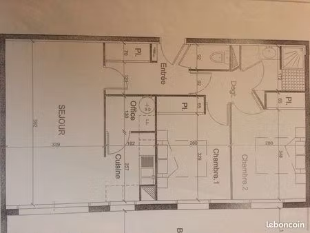 location appartement 63m2 balcon garage