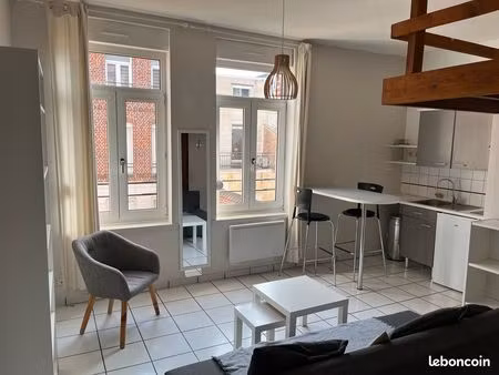 beau studio 21m2 avec mezzanine  lille centre