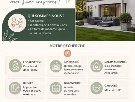 recherche maison 5 chambres ou plus