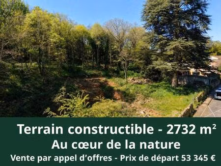 terrain constructible viabilisé à vendre