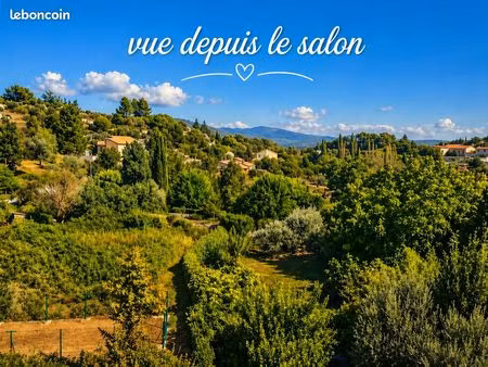 charmant 2 pièces avec jardin  au calme  parking à proximité et très belle vue à figanière