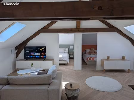 ? à louer – magnifique t3 neuf entièrement meublé – saint-jean-de-moirans (centre  place p