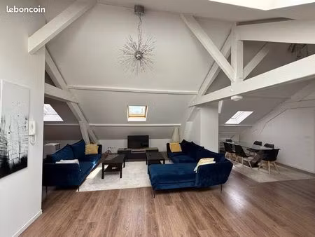 ? orléans hyper-centre : grand t3 meublé (112 m²) – quartier martroi / république