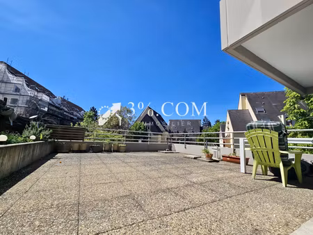 3%.com - exclusivité à koenigshoffen f3 de 63m²  2 chambres  1 garage/cave  1 place de par