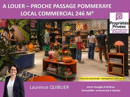 à louer local commercial 246 m² – 8 200 € |nantes