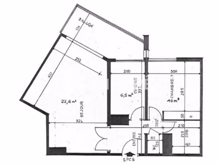 appartement 2 pièces - 49 m²