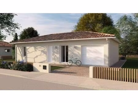 terrain avec maison neuve à vendre