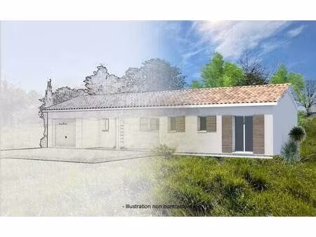 terrain avec maison neuve à vendre