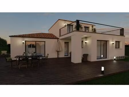 terrain avec maison neuve à vendre