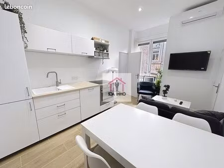 t1 meublé 29m² refait à neuf