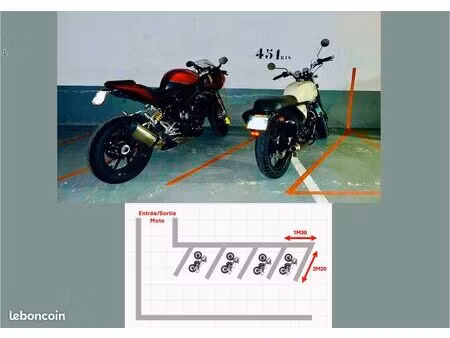 parking moto / scooter / vélo / cyclo - 44 rue pixérecourt 75020 paris