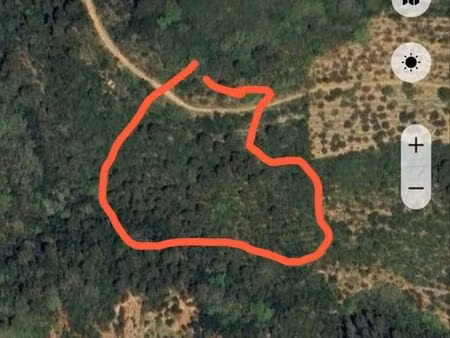 loue terrain de loisirs agricole plus de 1 hectare à belgentier 83210