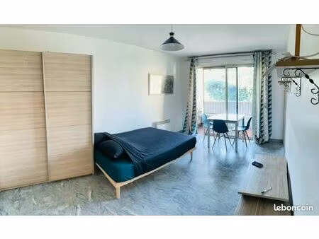 studio f1 meublé balcon - cave - proche gare