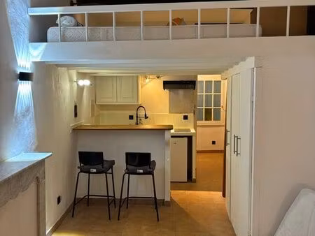 studio meublé 24m2 - hyper centre - calme - mezzanine