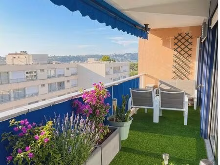 appartement 4 pièces avec terrasse et piscine – dernier étage  nice corniche fleurie