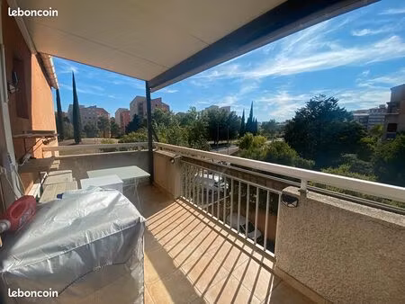 t3 67 m² + balcon – aix-en-provence – résidence sécurisée – vendu meublé