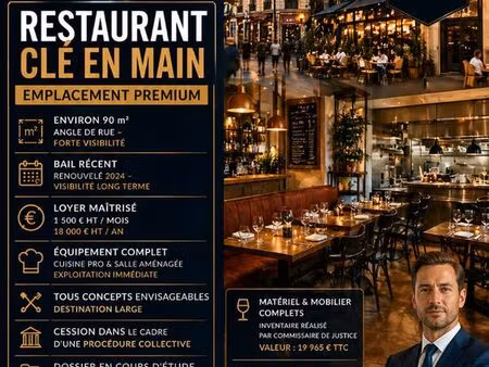 restaurant 92 m² nice