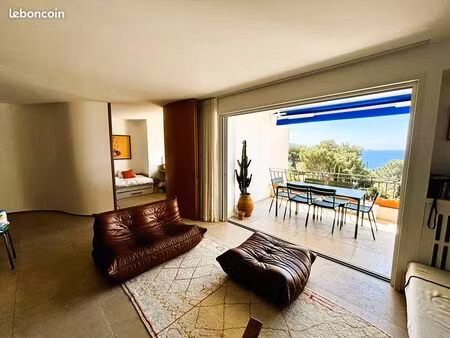 marseille 7e – vue mer panoramique – t4 d’architecte – terrasse sud – résidence sécurisée