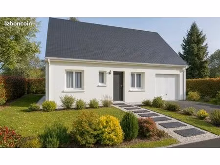 terrain + maison à sainte maure de touraine