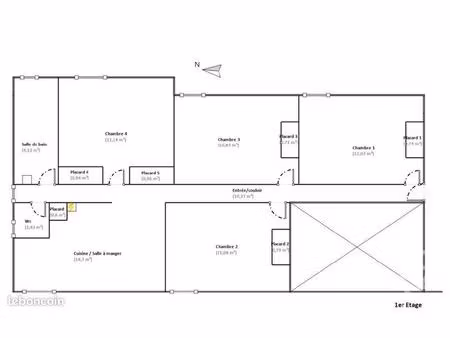 appartement 5 pièces 79 m²