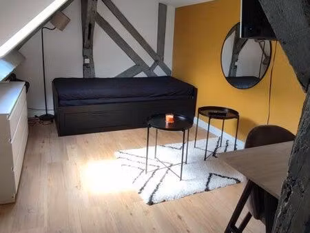 urgent studio de charme-tours centre-quartier des halles (dernier étage)