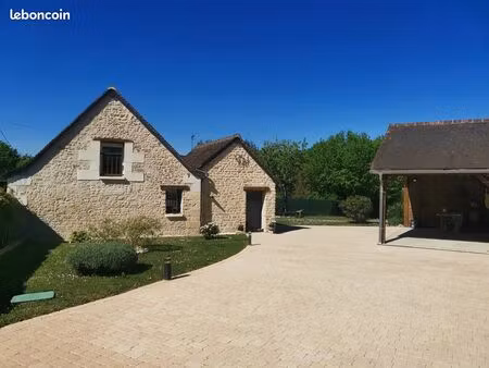 longère en pierres 113 m2 3 chambres à 6 km de loches 25 mn de chambray les tours