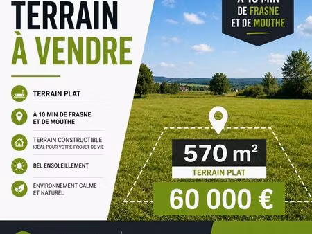 terrain 570 m² la latette