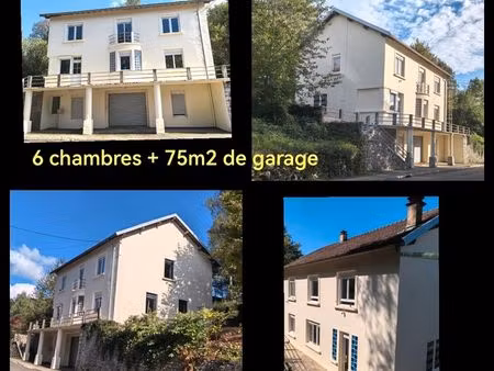 maison 6 chambres 2 séjours 2 salles de bains + 75m2 garage