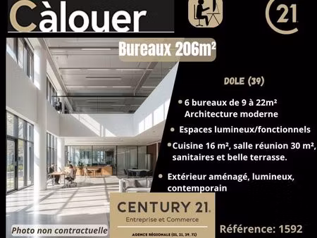 bureaux 206 m² dole