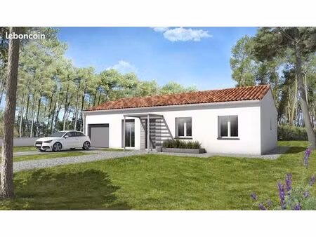 terrain viabilisé 400 m² avec maison neuve 60 m² 4 pièces à vic-la-gardiole  proche montpe