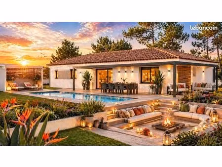 maison contemporaine 110 m² avec 4 chambres et garage sur terrain de 556 m² à saussan  pro