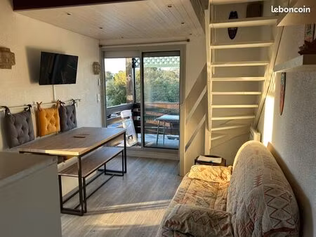 appartement t2 33m2  600m de la plage et du golf  2 balcons couverts