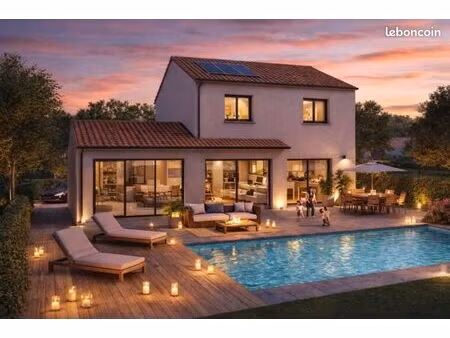 maison familiale 120 m² avec terrain viabilisé de 540 m² saint-brès