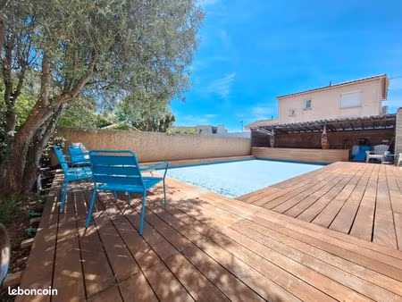 villa 140 m² + studio indépendant 35 8 m² + piscine – montpellier quartier château bon  tr