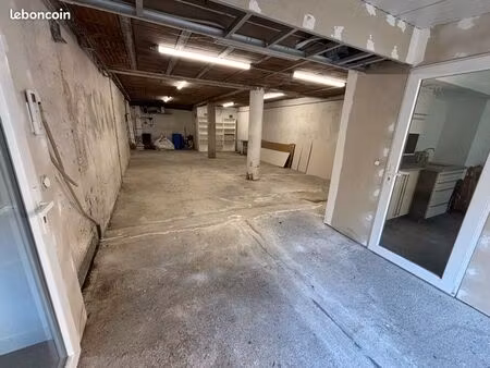 atelier 75 m² + bureaux + cour