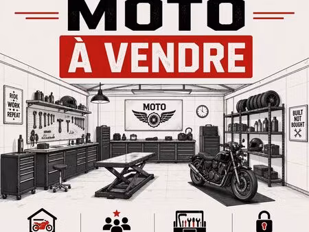 commerce réparation moto à vendre