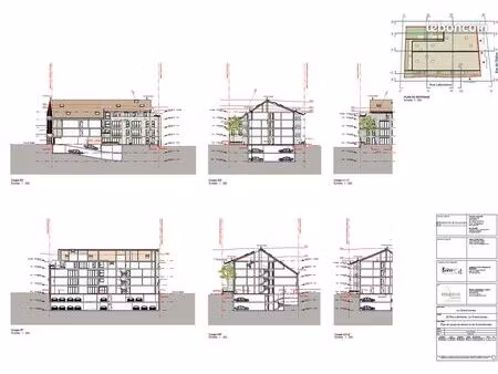 vente terrain pour 35 logements et 1 commerce (permis accepté)