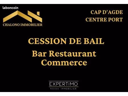 bar  restaurant 150 m² le cap d'agde