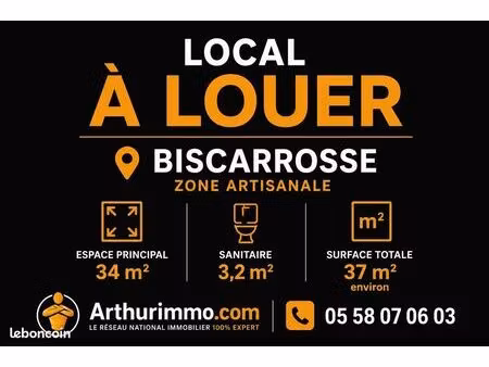 local commercial 37 m² biscarrosse