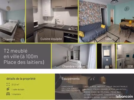 appartement rénové 2 pièces centre-ville agen