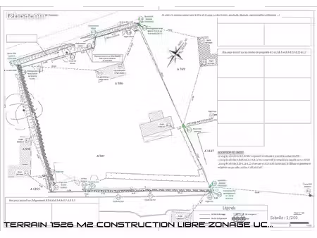 vente | terrain constructible | 1526 m² | fontanès | expo sud-ouest | terrasse