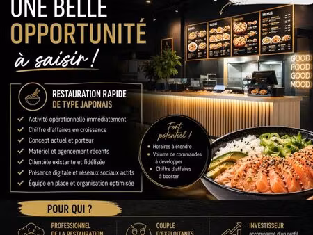 commerce restauration rapide 100 m²