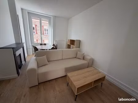 louer – t2 meublé rénové – 48 m² – saint-étienne (châteaucreux)