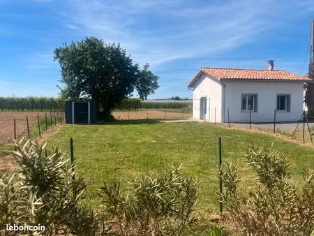 maison f2 meublée rénovée avec jardin et parking – calme à 7 min d’agen