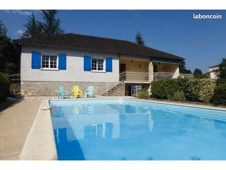 maison familiale avec piscine - st cirq lapopie