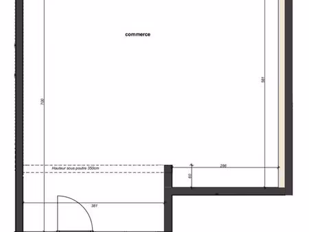 local commercial 40 m² avrille