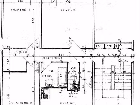 appartement 3 pièces 56m²